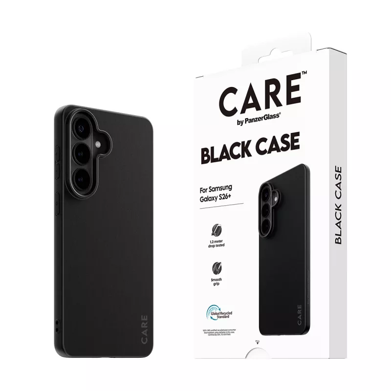 TPU Cover case for Samsung Galaxy S26+ by PanzerGlass CARE™ — Black