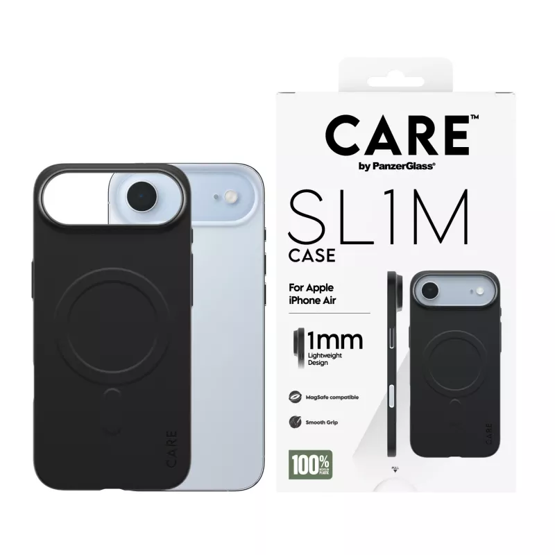 Protective phone case PanzerGlass CARE SL1M with MagSafe for Apple iPhone Air, Black