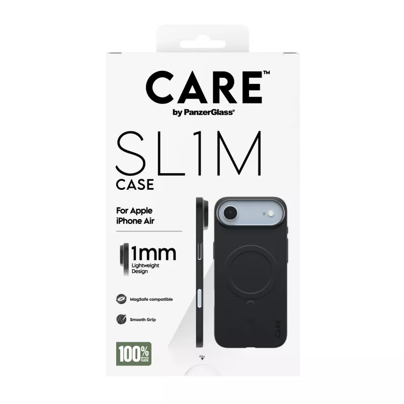 Protective phone case PanzerGlass CARE SL1M with MagSafe for Apple iPhone Air, Black