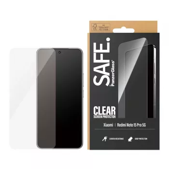 PanzerGlass SAFE. by ® Screen Protector Xiaomi Redmi Note 15 Pro 5G | Ultra-Wide Fit