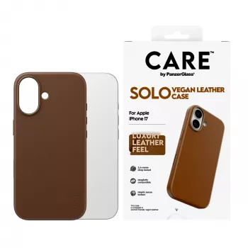 Protective Cover Case PanzerGlass CARE Solo for iPhone 17, Brown