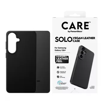 Phone cover PanzerGlass CARE Solo Case for Samsung Galaxy S26+ — Black, compatible with Galaxy S26+