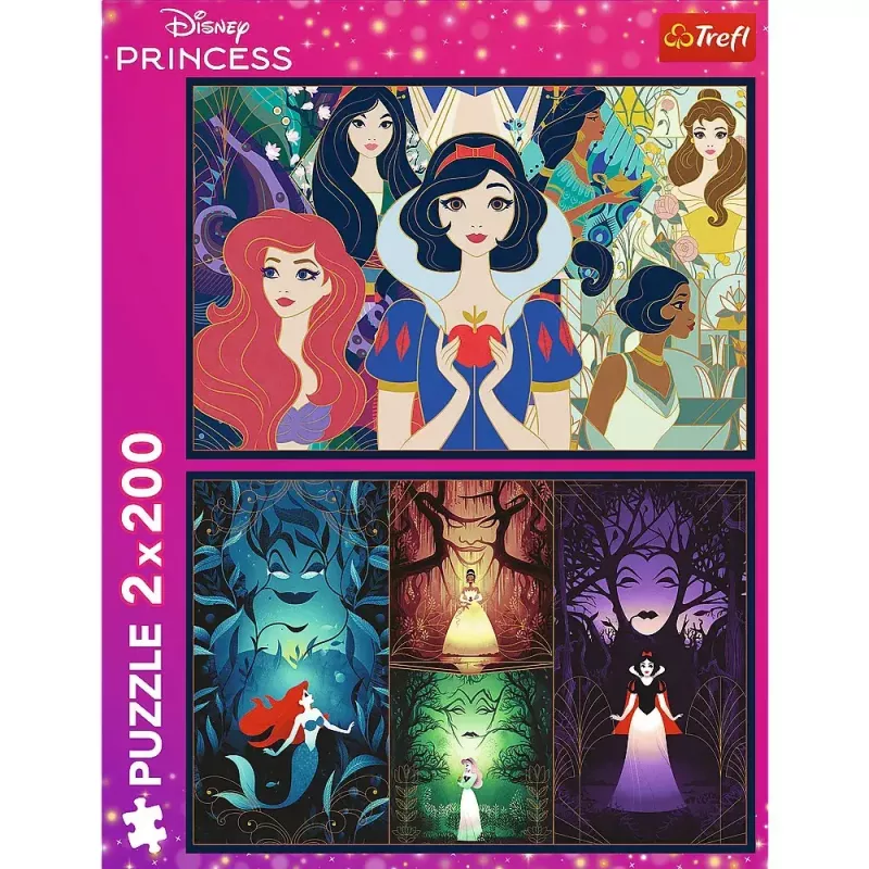 Jigsaw puzzle TREFL Puzzle 2x200 pieces Disney Princess – 2 puzzles, 200 pieces each