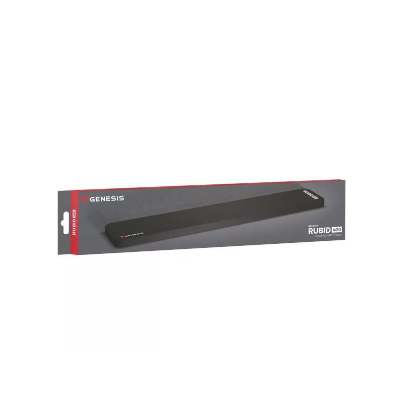 GENESIS Rubid 400 wrist rest Fabric, Rubber Black