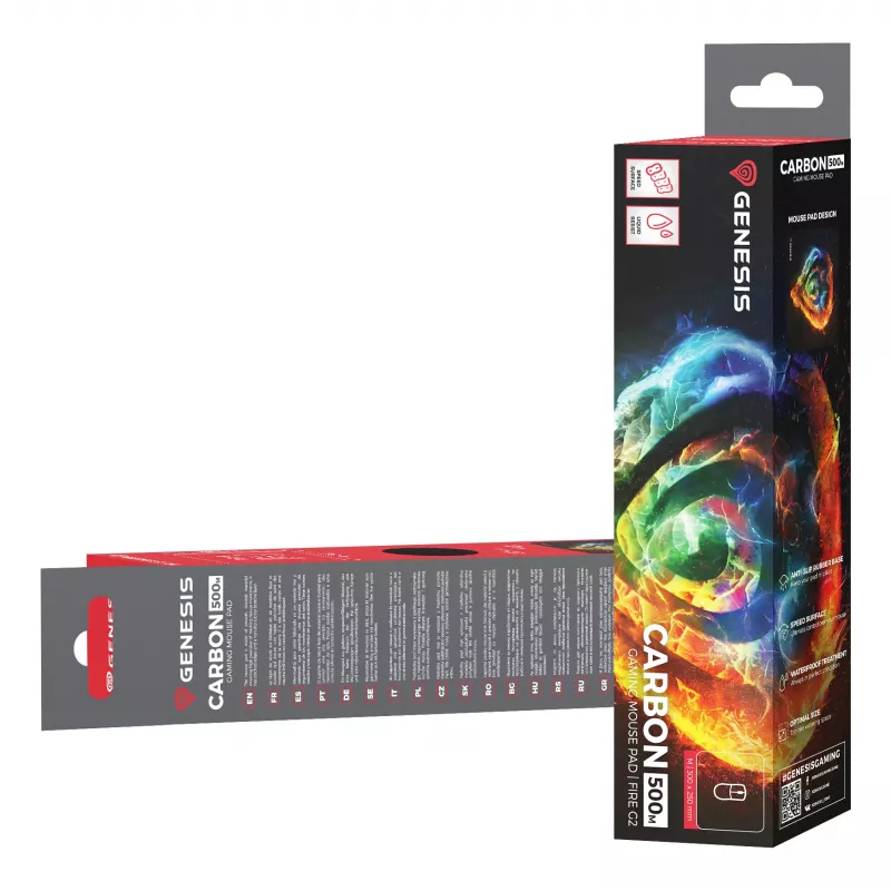 GENESIS Carbon 500 M Fire G2 Gaming mouse pad Multicolour