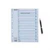 Esselte 100149 tab index Polypropylene (PP) White