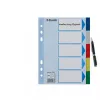 Divider tabs ESSELTE 5-part A5 polypropylene colored, for filing and indexing