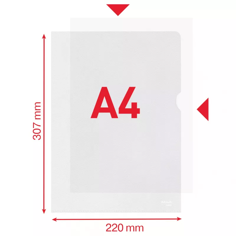 Esselte Essential Folder A4, 30% pre-consumer recycled plastic