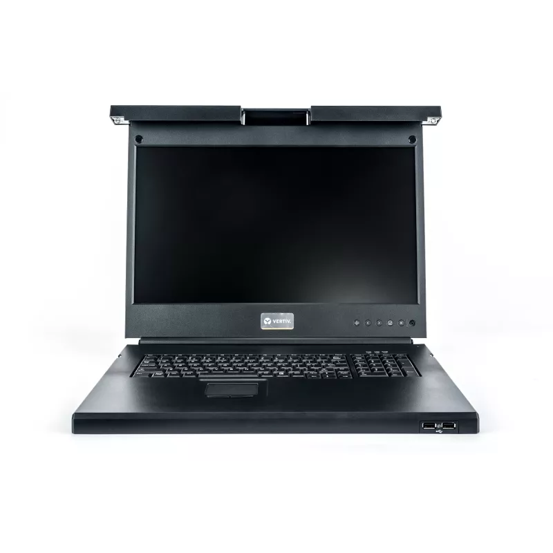 Vertiv Avocent LCD Local Rack Access Console, 8P KVM, 8 CABLES, USB KB-GER