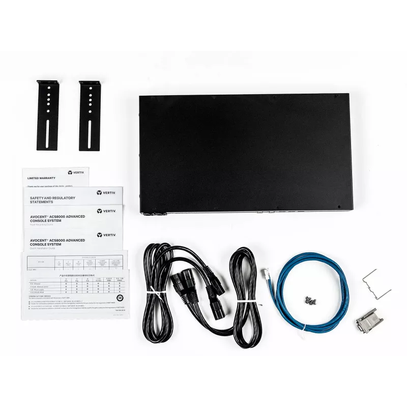 Vertiv Avocent 8-Port ACS 8000 with dual AC Power Supply and Analog Modem - ACS8008MDAC-404