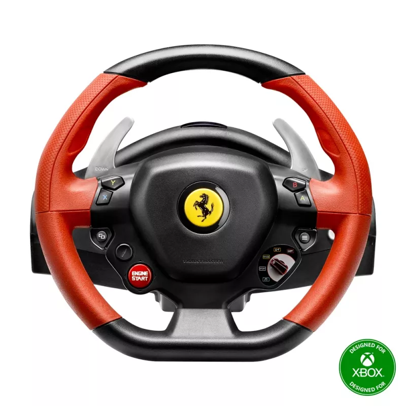 Thrustmaster Ferrari 458 Spider Black, Red USB Steering wheel + Pedals Xbox One