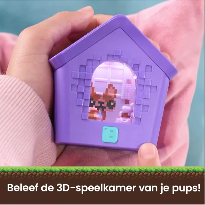 Bitzee , Doghouse Interactive Toy with 15 Puppies Inside, 3D Playroom, Reacts to Touch, Digital Pet Kids Toys for Girls & Boys Ages 5 and up