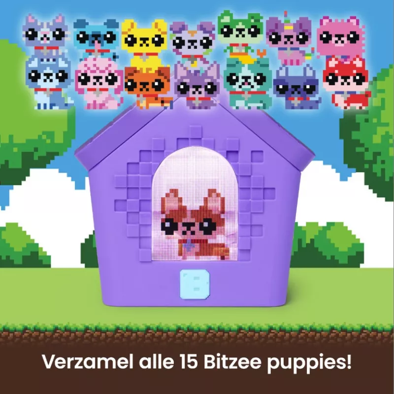 Bitzee , Doghouse Interactive Toy with 15 Puppies Inside, 3D Playroom, Reacts to Touch, Digital Pet Kids Toys for Girls & Boys Ages 5 and up