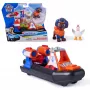 PAW Patrol : Search & Rescue, Zuma Rescue Hovercraft Water Vehicle with 2 Figures, Toy Boat with Pull-Back Action, Kids Toys for Boys & Girls Ages 3+
