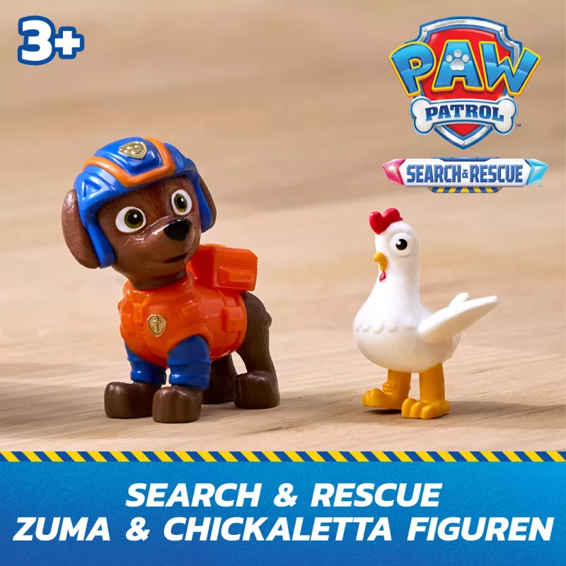 PAW Patrol : Search & Rescue, Zuma Rescue Hovercraft Water Vehicle with 2 Figures, Toy Boat with Pull-Back Action, Kids Toys for Boys & Girls Ages 3+