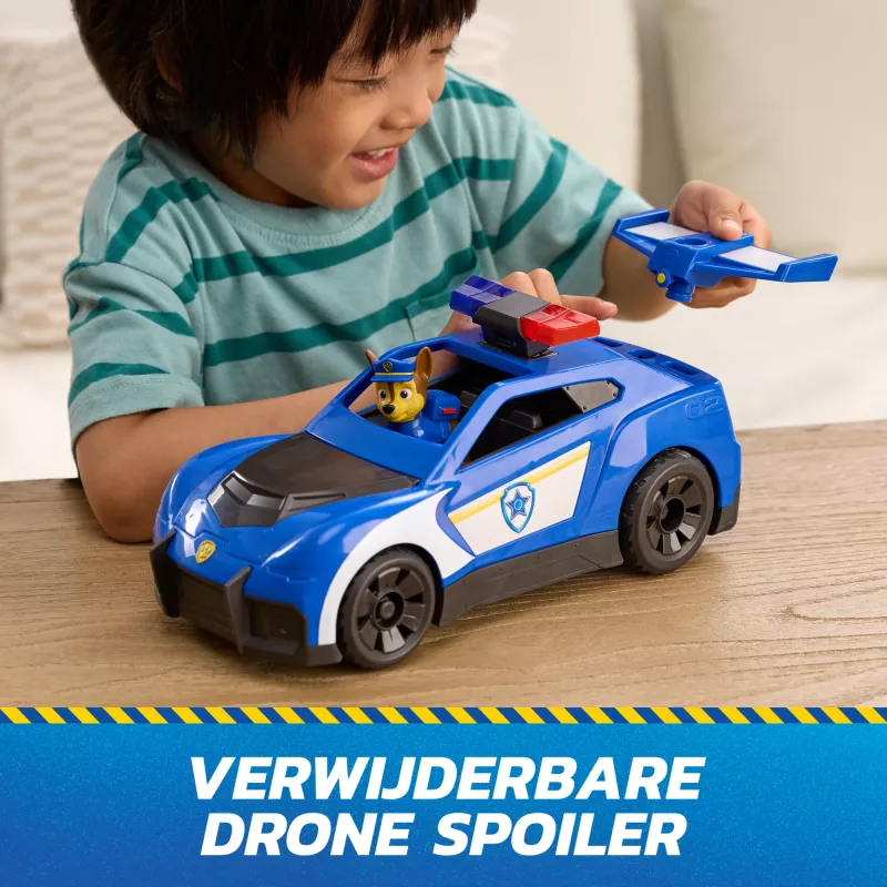 PAW Patrol : Search & Rescue, Chase Launch 'N' Rescue Cruiser with Figure & 2 Projectiles, Lights, Sounds, & Hidden Launcher, Kids Toys for Boys & Girls Ages 3 and up