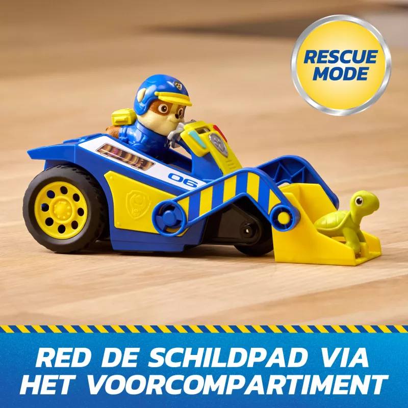 PAW Patrol : Search & Rescue, Rubble Rescue Bulldozer Vehicle with 2 Figures, Police Car Toy with Pull-Back Action, Kids Toys for Boys & Girls Ages 3+