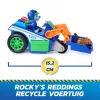 PAW Patrol : Search & Rescue, Rocky Rescue Recycler Vehicle with 2 Figures, Toy Car with Pull-Back Action, Kids Toys for Boys & Girls Ages 3+