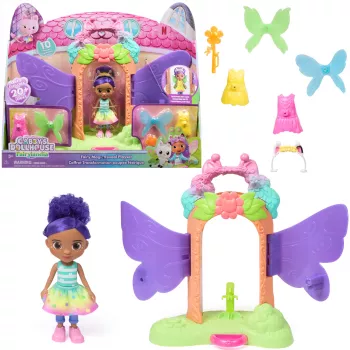 Gabby's Dollhouse Fairylandia, Fairy Magic Reveal Playset with Transforming Feature and Dollhouse Accessories, Kids Toys for Girls & Boys Ages 3 and Up
