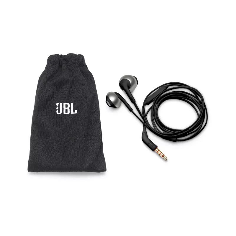 JBL Tune 205 BLACK, Wired, 20 - 20000 Hz, Calls/Music, 14.3 g, Headset, Black
