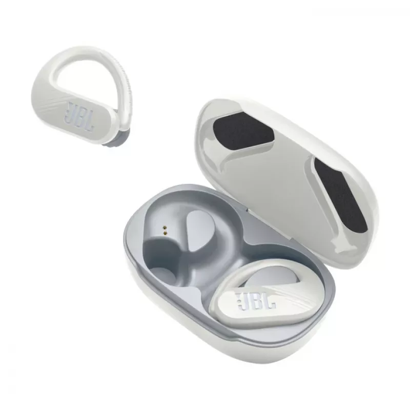 JBL Endurance PEAK 3 Headset True Wireless Stereo (TWS) Ear-hook Calls/Music/Sport/Everyday USB Type-C Bluetooth Charging stand White