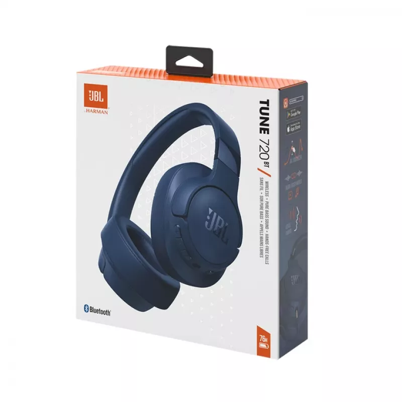 JBL Tune 720BT Headset Wireless Head-band Calls/Music Bluetooth Blue
