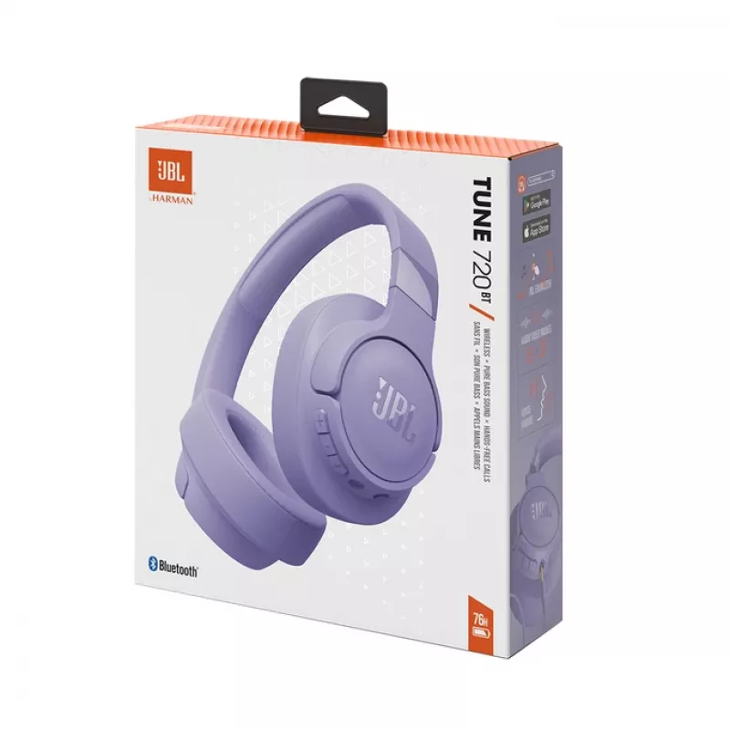 JBL Tune 720BT Headset Wireless Head-band Calls/Music Bluetooth Purple