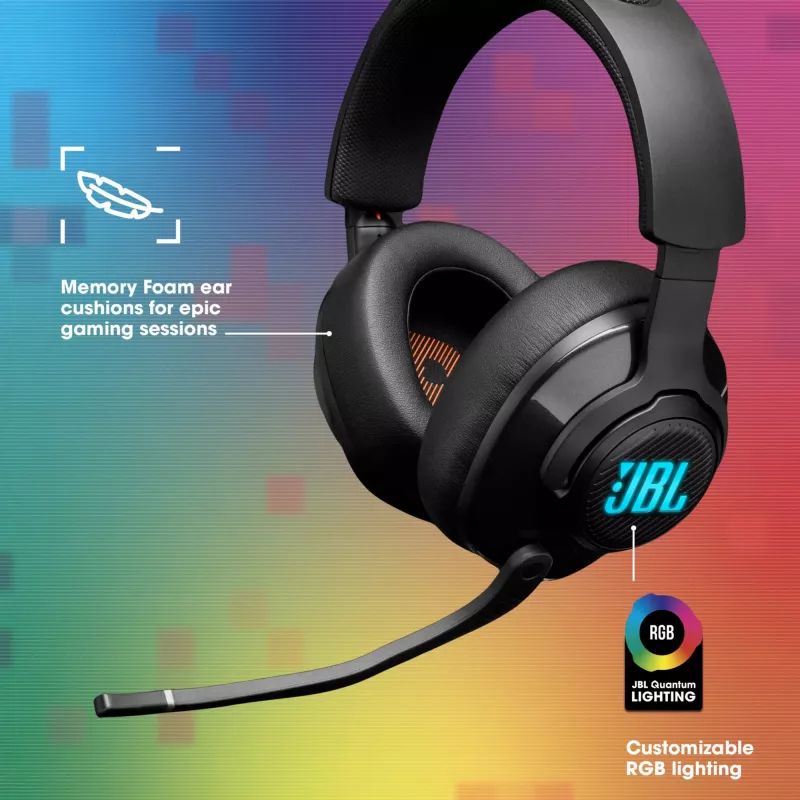 JBL Quantum 400 BLACK, Wired, Gaming, 20 - 20000 Hz, 248 g, Headphones, Black