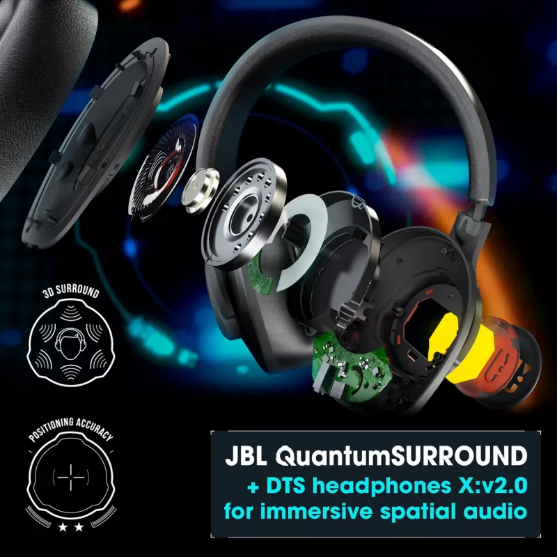 JBL Quantum 400 BLACK, Wired, Gaming, 20 - 20000 Hz, 248 g, Headphones, Black