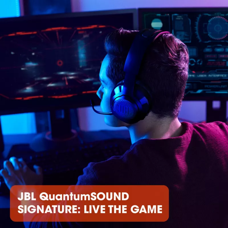 JBL Quantum 350 BLACK, Wireless, Gaming, 20 - 20000 Hz, 247 g, Headphones, Black