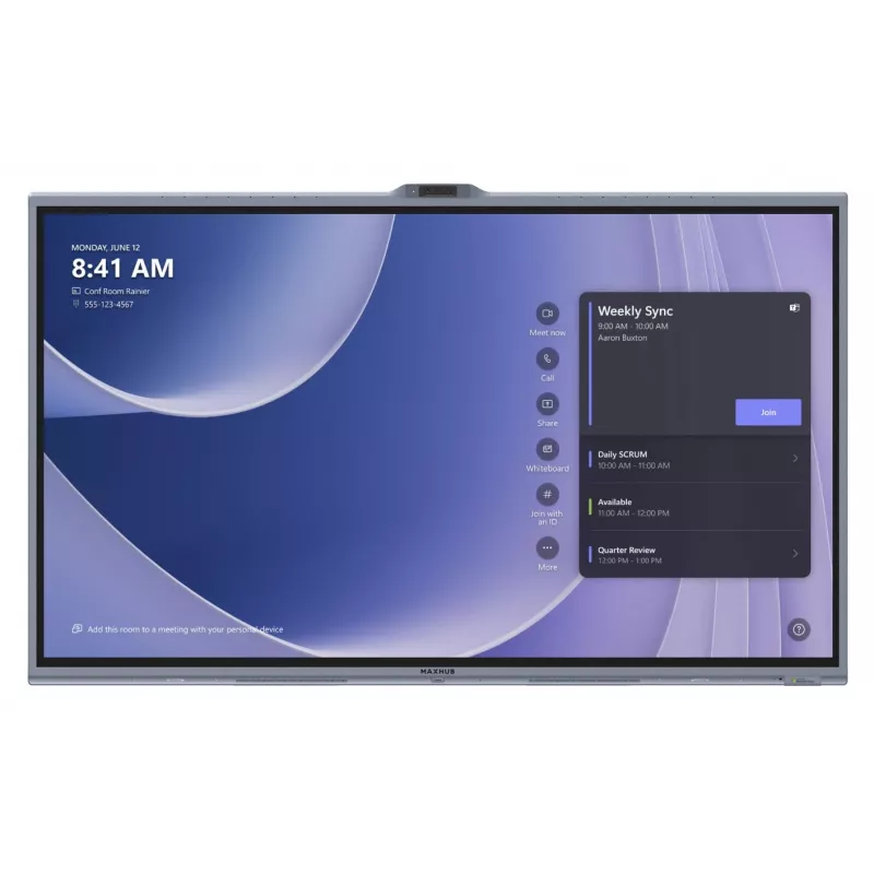 MAXHUB XBoard V7 series V655T 65 inch Microsoft Teams Rooms Interactive Touch Display