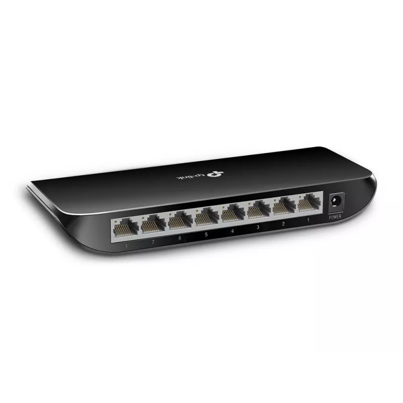 TP-Link 8-Port Gigabit Desktop Network Switch, Unmanaged, Gigabit Ethernet (10/100/1000), Wall mountable