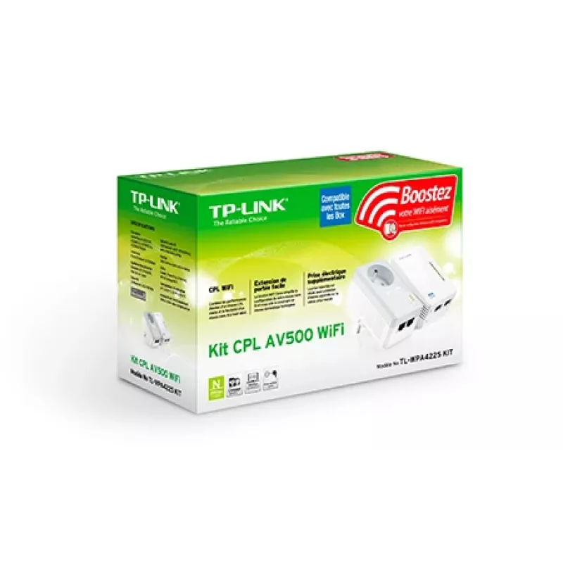 TP-Link TL-WPA4225 KIT PowerLine network adapter 500 Mbit/s Ethernet LAN Wi-Fi White 2 pc(s)