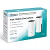 TP-Link AC1200 Whole Home Mesh Wi-Fi System, 2-Pack, White, Internal, Mesh system, Power, Status, Dual-band (2.4 GHz / 5 GHz), Wi-Fi 5 (802.11ac)