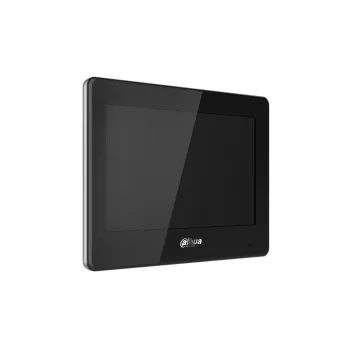 Display Dahua VTH5422HB — Indoor monitor display, 12V DC, 6 W typical, Ethernet 10/100 Mbps, black