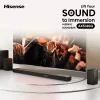 Soundbar Hisense AX5140Q 5.1.4 Dolby Atmos, 600 W RMS, wireless subwoofer 280 W, black