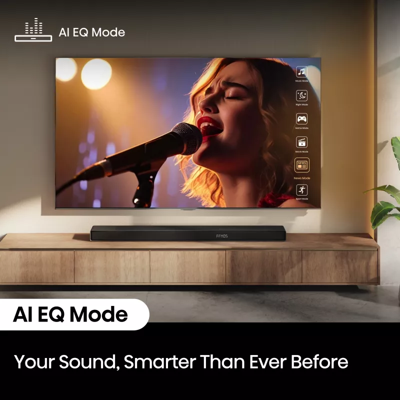 Soundbar Hisense AX5140Q 5.1.4 Dolby Atmos, 600 W RMS, wireless subwoofer 280 W, black
