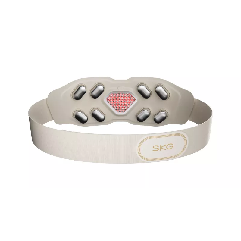 Waist Massager SKG W9-Pro — battery-powered 10 W, vibration and combo massage, built-in battery, white