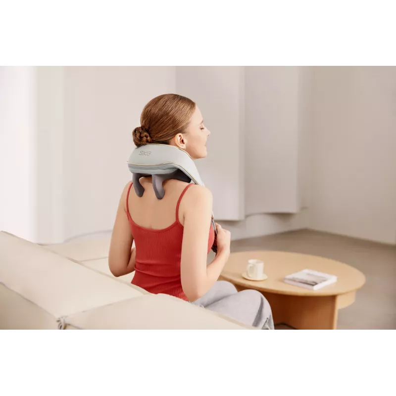 Neck and Shoulder Massager SKG H5 Mini — compression & vibration, built-in battery, 10 W, grey