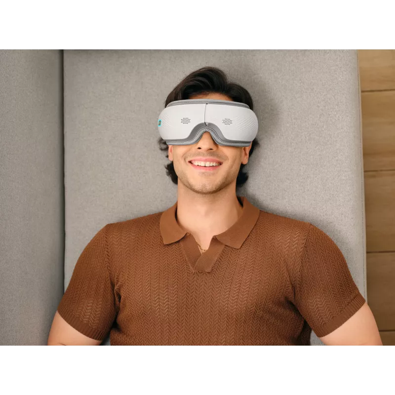SKG ES300 - White, Compression massage, Eye, White, Plastic, Buttons, Battery