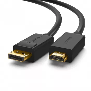 Ugreen 10202 video cable adapter 2 m DisplayPort HDMI Black