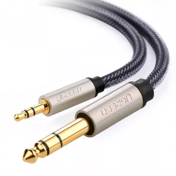 Audio Cable Ugreen 10628 2m 6.35mm to 3.5mm Male Black