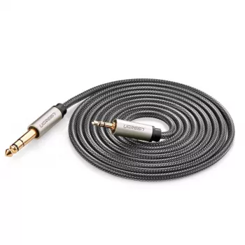 Audio Cable Ugreen 10628 2m 6.35mm to 3.5mm Male Black