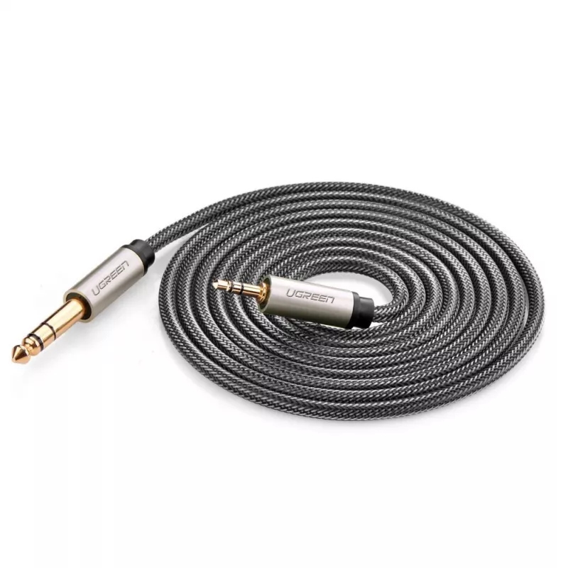 Audio Cable Ugreen 10628 2m 6.35mm to 3.5mm Male Black