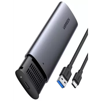 SSD enclosure Ugreen 10903 M.2 Black Grey 2TB 5 Gbit/s