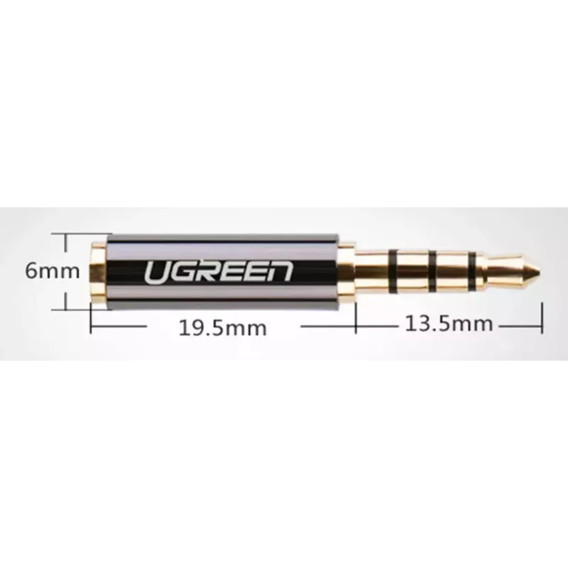 Ugreen Adapter 2.5 mm (female) micro jack to 3.5 mm mini jack (male) adapter black (20502)