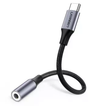 Mobile Phone Cable Ugreen 30632 USB C to 3.5mm Black
