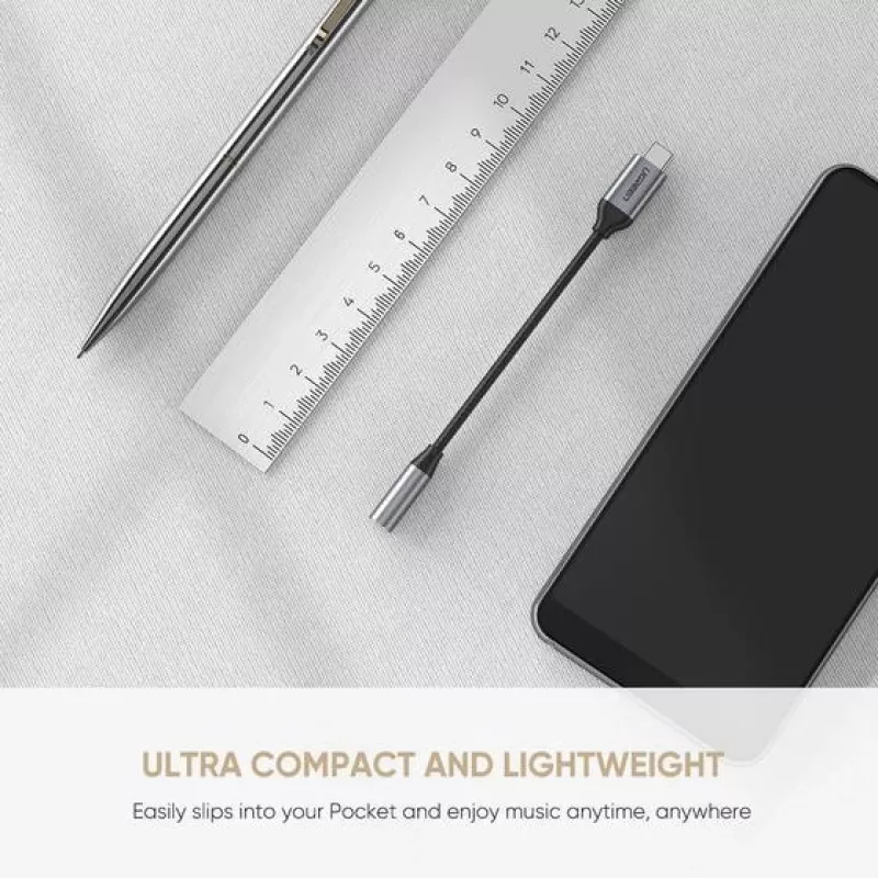 Mobile Phone Cable Ugreen 30632 USB C to 3.5mm Black