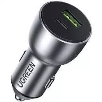 Ugreen 60980 mobile device charger Universal Silver Cigar lighter Fast charging Auto