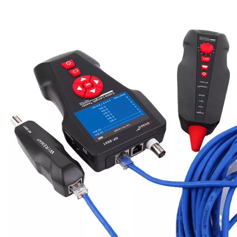 Cable tester LYNX CS TLCD88 — LCD tester for Cat3/Cat5E/Cat6 and PoE detection